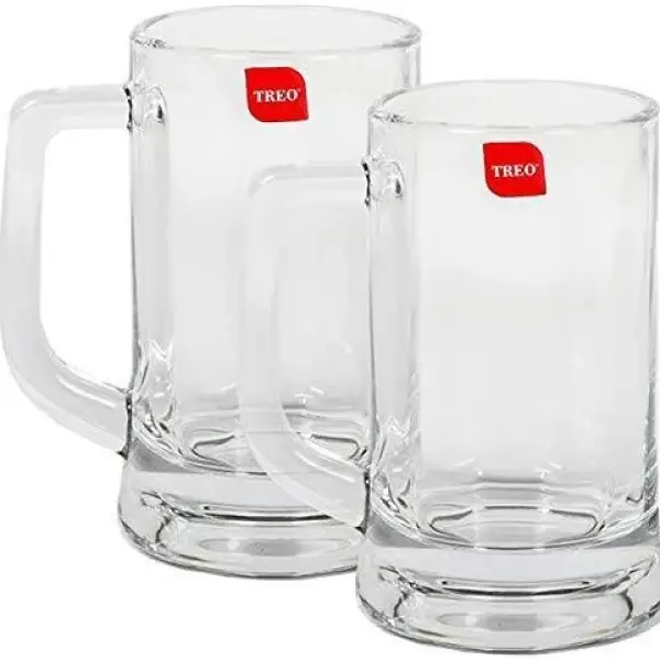 Treo Munich Cool Glass Beer Mug Set of 2
