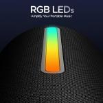 Boat Stone 352 Pro/Stone 358 Pro w/ 14W Signature Sound, Up to 12 Hours Playback, RGB LEDs, TWS Feature, Built-in Mic, BTv5.3, Free Music Streaming on JioSaavn Bluetooth Speaker (Raging Black)
