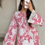 Avayayat Women’s Printed Short Kurti for Girls | Regular Wear Flared Tunic Top | Stylish & Comfortable Rayon Kurti