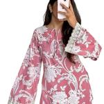 Avayayat Women’s Printed Short Kurti for Girls | Regular Wear Flared Tunic Top | Stylish & Comfortable Rayon Kurti
