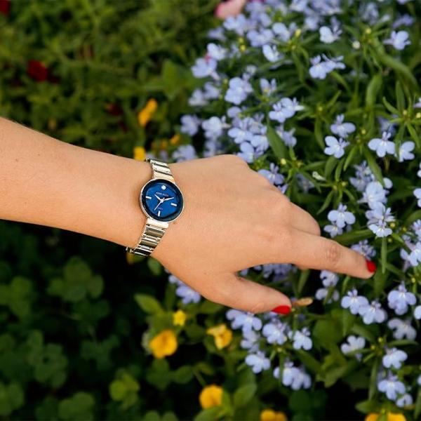 Anne Klein Damenarmbanduhr mit echtem Diamant-Zifferblatt, AK/2434