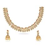 Shining Diva Fashion Latest Stylish Design Fancy Traditional Necklace Jewellery Set for Women (16781s)