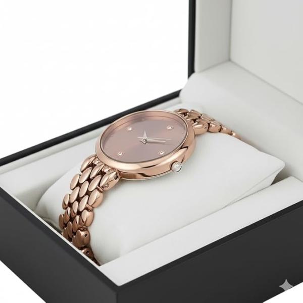 styledose Women’s Diamond Studded Watch | Premium Metal Bracelet Strap | Analog Quartz Movemnet Ladies Wrist Watch | Watch for Women & Girls | Wrist Watches for Women's & Girls&Ladies