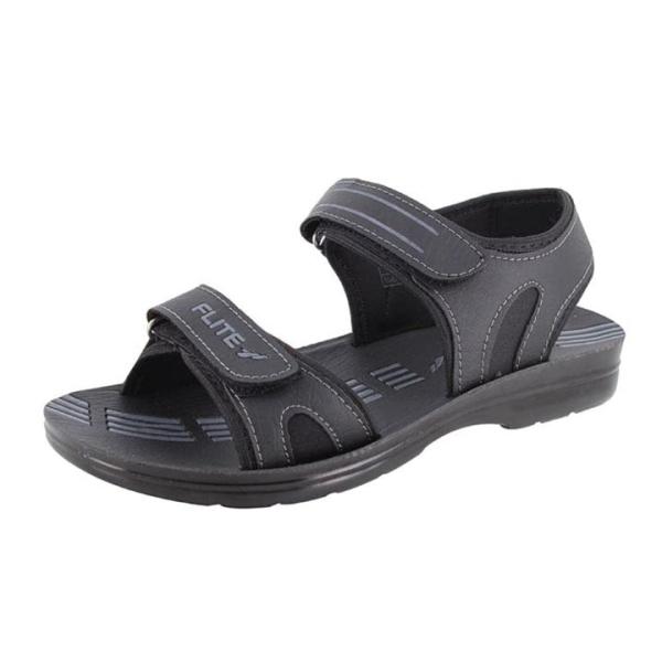 Relaxo flite men's sandal PUG20-Black:size 9