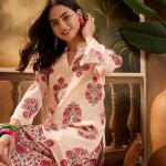 EthnicJunction Women's Linen Floral Print Summer Wear Straight Short Kurti With farshi Salwar Set | Kurta Pant Set | Office wear Kurta Set | Vacation wear Kurta set