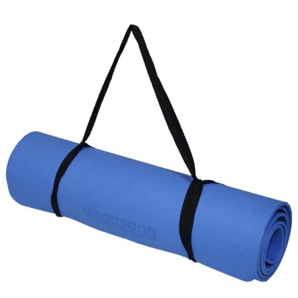 Yogasana Essential yoga mat(2X6 Feet)-blue:1 unit