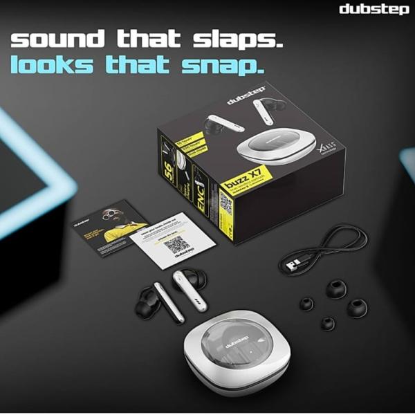 Dubstep Buzz X7 In-Ear wireless earbuds (silver):1 unit
