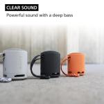 Sony SRS-XB100 Wireless Bluetooth Portable Lightweight Super-Compact Travel Speaker, Extra-Durable IP67 Waterproof & Dustproof, 16 Hrs Batt, Versatile Strap, Extra Bass & Hands-Free Calling-Black