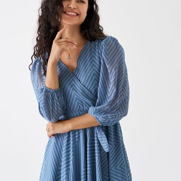 AASK Women Fancy Plain & Solid Designer Dress for Women