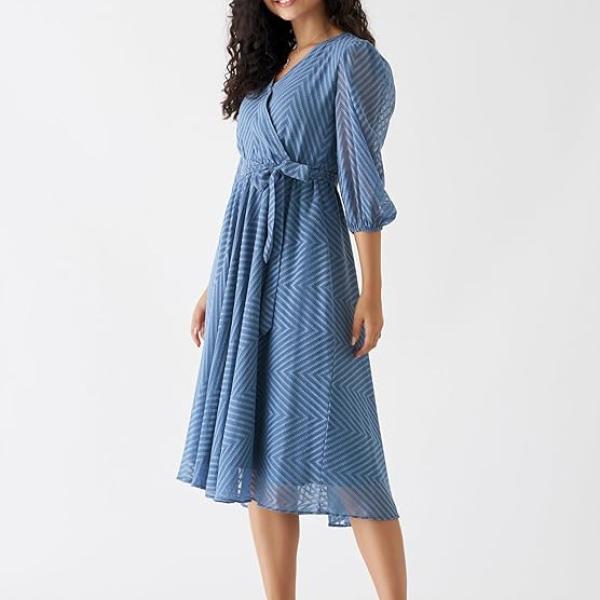 AASK Women Fancy Plain & Solid Designer Dress for Women