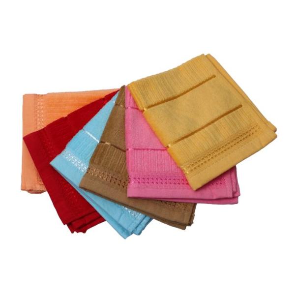 EW Merry face towel 400 GSM-Assorted:6 towels