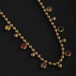 PALMONAS 18k Gold Plated Jewel Cascade Beaded Necklace for Women - Jewellery Gift for Girls & Women | Waterproof & Anti-Tarnish Necklace, Stylish & Trendy Necklaces for Ladies