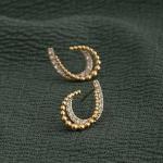 PALMONAS Almond Stones Stud Earring for Women - Gift for Girls & Women | Waterproof & Anti-Tarnish Earrings
