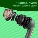 Boat Airdopes 219, 4Mics ENx, 40H Battery, Best in Segment for Calling, Stream Ad Free Music via App Support, Bluetooth Earbuds, TWS Ear Buds Wireless Earphones with mic (Forest Sage)