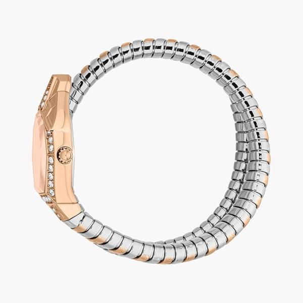 Just Cavalli Signature Snake Womens Stainless Steel Rose Gold Color Watch - JC1L303M0065