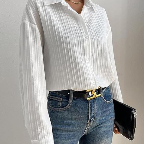 GRECIILOOKS Shirt for Women | Women Shirt | Long Shirt for Women | Shirt Tops for Women | Oversized Shirt for Women