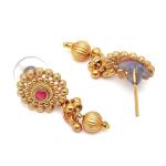 Sukkhi Classic Gold Plated Choker Necklace with Drop Earring Jewellery Set For Women & Girls|Suited for All Festive Occasions|NS107402