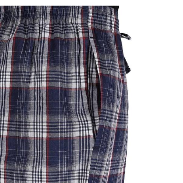 DI COTONE Pyjama Checks- Dark Blue (m):1 Unit