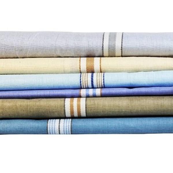 No Fuss Gent's Hanky - Multicolour : 6 Pieces