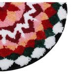 Elegant weavers rangoli round mat-multi colour:60X60cm