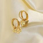 PALMONAS Sylvia Butterfly Hoop Earrings for Women - Gold Plated Stainless Steel Earrings, Gift for Women & Girls | Waterproof & Anti Tarnish Earrings, Jewellery for Women
