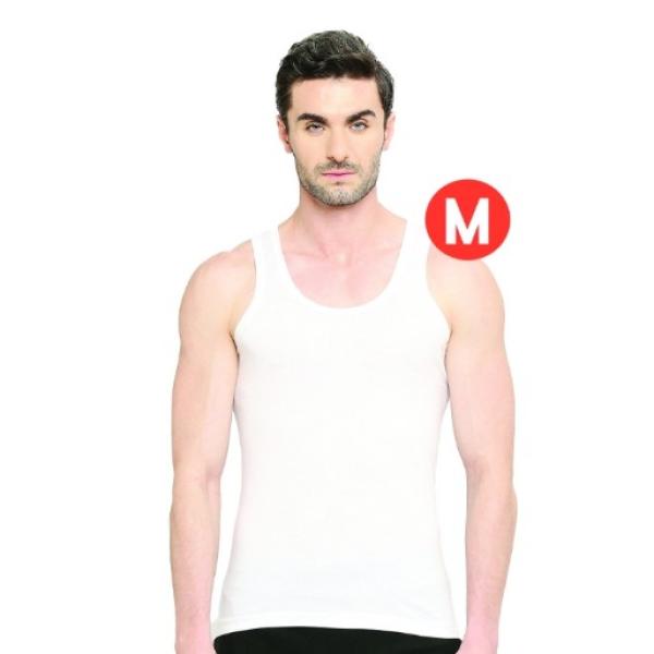 Vip Bonous Premium Round Neck Cotton Men's Vest  -85cm (M) : 2 Pieces
