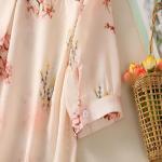 Gufrina Women's Pink Floral Printed Button Down Western Shirt with Collared Neck and Half Sleeves in Relaxed Fit Style