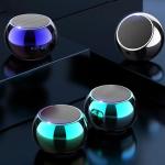 EDNITA jbl Ultra Mini Wireless Bluetooth Speaker with Heavy Metal Electroplating Round Speaker | Wireless Power Button Controlled, Long Lasting Battery & Quick Charge Pack of 1 (Multicolor)