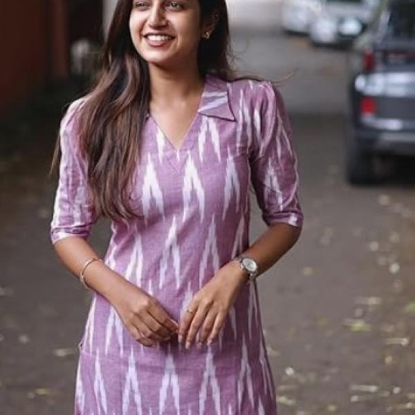 GoSriKi Women's Cotton Ikat Print Kurta Set | Soft Fabric | Stylish Ethnic Suit