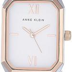 Anne Klein Women Japanese Quartz Dress Watch with Metal Strap, Silver, 14 (Model: AK/3775SVRT)
