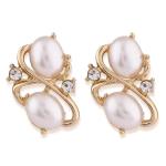 Shining Diva Fashion Latest Stylish Design Fancy Pearl Bracelet Earrings Necklace Jewellery Set for Women (15214s)