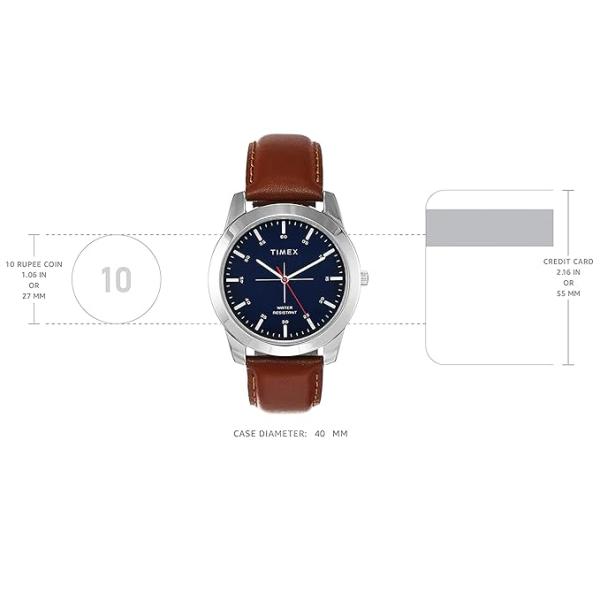 TIMEX Classics Analog Watch for Men with Round Dial & Water Resistant Man's Wrist Watches