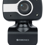 ZEBRONICS Zeb-Crystal Clear VGA  Webcam 480p, with Microphone, Night vision, USB Connectivity (Black)
