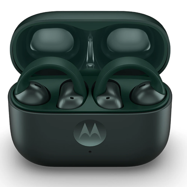 MOTOROLA Moto Loop | Sound by Bose |Lightweight & Comfortable| IP54 | Sweat proof Bluetooth Headset (Green, True Wireless)