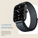Fire-Boltt Hunter Nyluxe 51.1mm (2.01) HD Display Buetooth Calling with Single Chipset Smartwatch (Charcoal Grey Strap, Free Size)