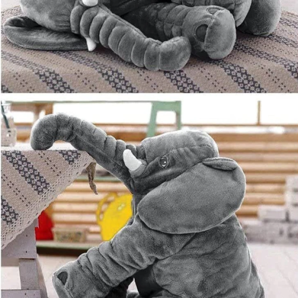 DearJoy Baby Elephant Pillow (Grey)  - 45 cm (Grey)