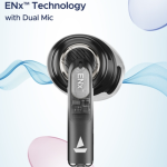 boAt Airdopes Joy in Ear Headphone TWS Earbuds with 35 Hours Playback,13mm Drivers, ENx Tech, ASAP Charge, Beast Mode (Jet Black)