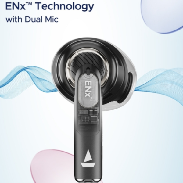 boAt Airdopes Joy in Ear Headphone TWS Earbuds with 35 Hours Playback,13mm Drivers, ENx Tech, ASAP Charge, Beast Mode (Jet Black)