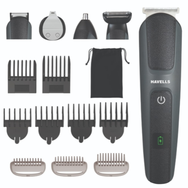 Havells 15-in-1 IPX7 Grooming Kit, 120 Mins Run-time, GS8714