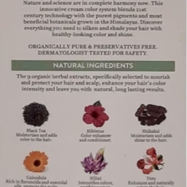 Biotique Herbcolor Conditioning Color, Natural Black (1) 50 g + 110 ml