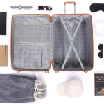 Teakwood Leathers Small Cabin Suitcase (55 cm) 8 Wheels - HORIZON - White