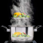 Niralasa Folding Vegetable Steamer Basket, 100% Stainless Steel Steamer Insert for Veggie Stainless Steel Steamer (1 L)