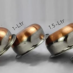 eppyz Copper Bottom Pot /Steel Set 5 Piece Handi 2.1 L, 1.6 L, 1.1 L, 0.8 L, 0.5 L (Stainless Steel)