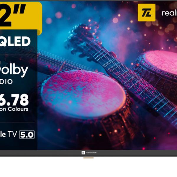 realme TechLife 80 cm (32 inch) QLED HD Ready Smart Google TV (32HDGQRDDAQ