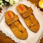 Foottrendz Men Sandal (Tan , 9)